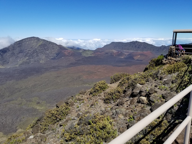 Crater view at Lelewi overlook.