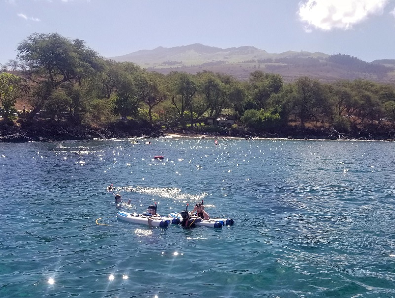 Snuba diving near Maluaka beach.